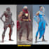 create scifi, fantasy, superhero character design