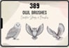 do retro hand drawn crow owl logo design