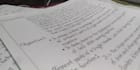 handwrite letter and notes