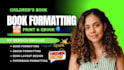 format children book for amazon KDP paperback and kindle ebook
