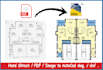redraw convert sketch, PDF, or image to autocad floor plan professionally
