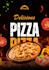 create modern pizza menu design and restaurant menu