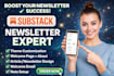 setup, design and manage your substack newsletter