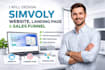 design high converting simvoly website landing page sales funnel and migration