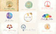 design custom hand drawn logo with branding kit