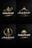 create luxury black and gold logo design