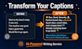 write creative instagram captions for small online businesses
