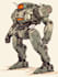 draw amazing character mecha robot illustration
