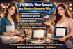 write your speech in modern way