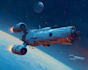 draw custom spaceship sci fi steampunk nft