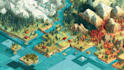 design vector or isometric map illustration