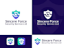 design tech cyber security crypto technology logo design