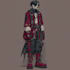 make a gothic punk dark fantasy character illustration