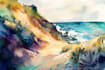 illustrate anything in watercolor style