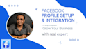 be your facebook virtual assistant for profile setup and integration