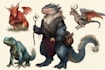 create animals, creature illustrations and concept art