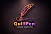 create a unique quill pen logo for writers authors
