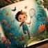 draw fantasy children illustration