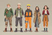 draw you in naruto anime style