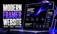design a modern framer website