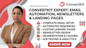 setup convertkit landing page ai expert convertkit email sequence kit newsletter