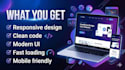 build responsive landing page using html css javascript
