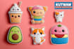 draw cute kawaii doodles, stickers illustrations