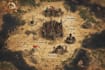 create a medieval style fantasy map illustration