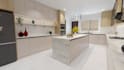 create modern 3d kitchen and bathroom design