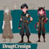 make 2d character design and character sheet
