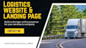design logistic trucking dispatch website and landing page