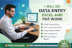 do data entry, copy paste, excel data and web research