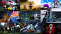 design a dark horror minecraft thumbnail