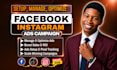 setup campaign facebook ads, instagram ads for shopify store, fb, ig meta pixel