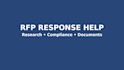 assist with proposal writing, rfp response and business documentation