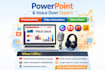 create quick powerpoint presentation google slides video animation voice over