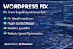 fix broken our outdated wordpress  website