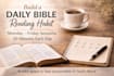 be your weekly bible reading accountability partner