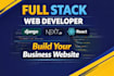 build full stack website with nextjs and django