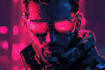 create t shirt illustration cyberpunk style