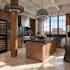 make a functional kitchen design with 2d render