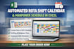 create automated rota shift calendar, manpower schedule in excel sheets
