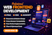 create a responsive modern website using HTML CSS javascript