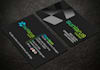 black spot uv business card design