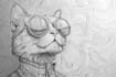 create monoline drawing illustration