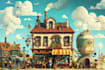 draw cute and detailed illustration