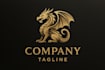 do high quality luxury dragon mascot logo with express delivery