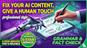 rewrite, edit and humanize chatgpt ai content