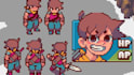 pixel art sprite sheet nsfw, sfw pixel art 2d sprite sheet character animation