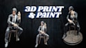 custom 3d print and paint anime figures, miniatures, resin models